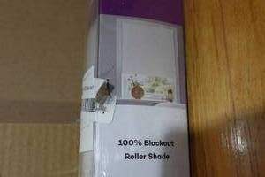 Blackout Solar Roller Shades 58x72 -Ivory