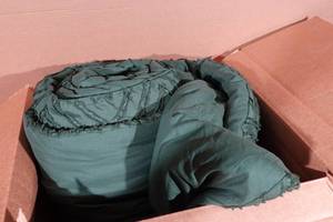 King Comforter with 2 Pillowcases -Dark Green