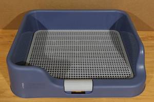 Indoor Dog Potty Tray for Small Dogs 17.7x22.4x6.1