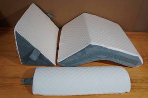 3-Piece Memory Foam Wedge Pillow Set