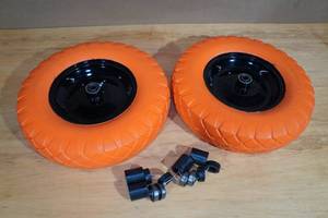 Set of 2 4.804.00-8 Never Flat Wheelbarrow Tires
