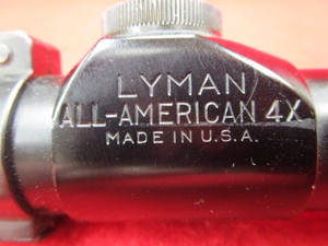 lot 62 image: Lyman All-American 4X Scope