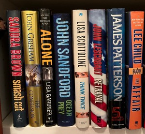 lot 34 image: Variety of Fiction Books including Books by John Sanford, James Patterson, John Grisham, Lee Childs and more