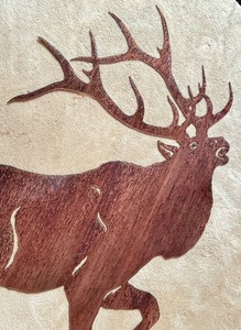 lot 90 image: Metal Laser Cut Stag Wall Hanging