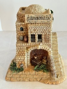 lot 78 image: Department 56 Little Town of Bethlehem Series The Potters Shop & The Easter Story House of The Last Supper