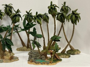lot 108 image: Lot of Department 56 Palm Trees and More