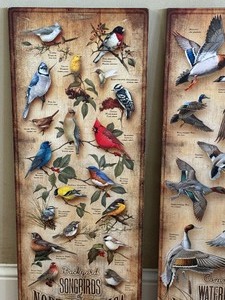 lot 153A image: Wild Wings Common Waterfowl of North America and Wild Wings Backyard Birds Wall Hangings