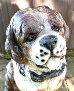lot 165 image: Darling Cement Dog Figurine