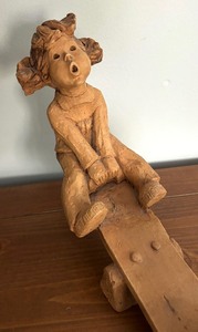 lot 211 image: Boy and Girl on Seesaw Figurine