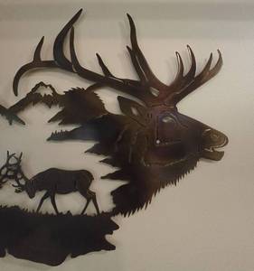 lot 198 image: Richard Knox Laser-Cut Metal Wall Decor