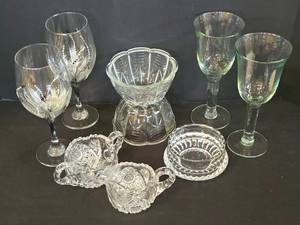 lot 204 image: Pretty Glassware Options, Including Vintage Gorham