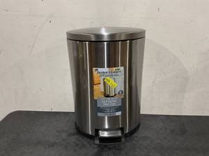lot 249 image: Better Homes & Gardens 14.5-Gallon Stainless Steel Garbage Can