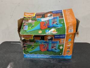 lot 6 image: Bestway Jump n Climb Kids Inflatable Mega Bounce Park