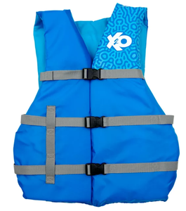 lot 20 image: X20 5-Pack Boat Bundle Universal Life Jacket 4-Pack Plus Throwable Boat Cushion