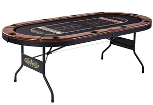 lot 68 image: Barrington Charleston 10 Player Folding Poker Table