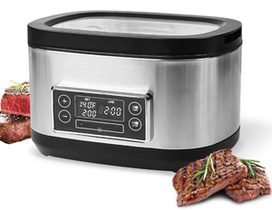 lot 94 image: Monogatari Stainless Steel Sous Vide, Sous Vide Precision Cooker, 8 Quart Sous Vide Cooker with LED Touchscreen
