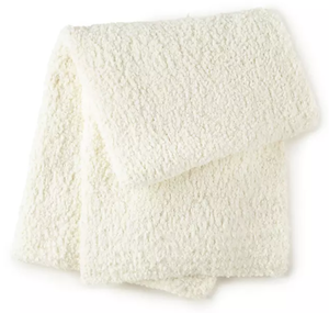 lot 132 image: LOT OF 2 Queen Size Members Mark Luxury Premier Collection Soft Textured Throw