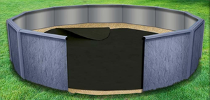 lot 183 image: Round Pool Liner Pad for Above Ground Swimming Pools