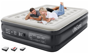lot 184 image: Queen Air Mattress with Built in Pump, Blow Up Colchones Inflables Mattress for Guests