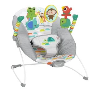 lot 203 image: Bright Starts Playful Paradise Vibrating Baby Bouncer