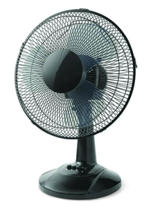 lot 209 image: Mainstays 12 3-Speed Oscillating Table Fan
