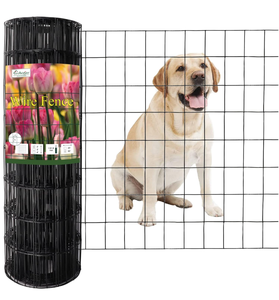 lot 242 image: Forehogar Black PVC Coated Welded Wire Fence