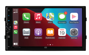 lot 287 image: Dual Electronics XDCPA73W 7 inch, Car Stereo, Double DIN Wireless Apple CarPlay, Android