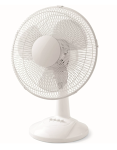 lot 323 image: Mainstays 12 3-Speed Oscillating Table Fan
