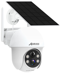 lot 460 image: LOT OF 3 ANRAN Security Camera Wireless Outdoor, 2K Solar Outdoor Camera with 360° View