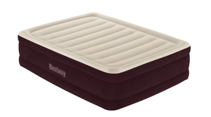 lot 307 image: Bestway Maroon 20 Queen Air Mattress with Built-in Pump