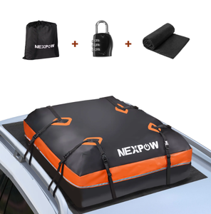lot 313 image: Nexpow Car Rooftop Cargo Carrier Bag, 15 Cubic Feet 100% Waterproof Heavy Duty