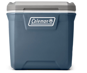 lot 407 image: Coleman 316 Series 60QT Hard Chest Wheeled Cooler, Lakeside Blue