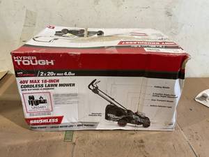 lot 86 image: Hyper Tough 40V 18 Brushless Push Mower Kit