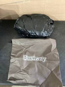 lot 484 image: Full Size Bestway 12 Tritech Air Mattress with Built-in Pump