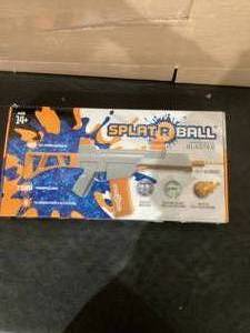 lot 486 image: SplatRBall Full and Semi Auto Electric Rechargeable Soft Water Bead Gel Ball Blaster Kit
