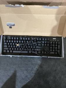 lot 499 image: Game Onn. 104-Key LED Gaming Membrane Keyboard, USB Wired