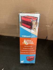 lot 257 image: Vibrant Life Large Portable Dog Kennel