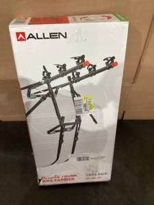 lot 369 image: Allen Sports Deluxe 3-Bike Trunk Mounted Bike Rack Carrier, Model 103DN