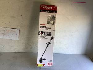 lot 418 image: Hyper Tough 20V 13 Brushless String Trimmer with Rapid Reload Trimmer Head
