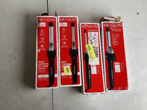 lot 439 image: LOT OF Revlon Curling Irons for Hair