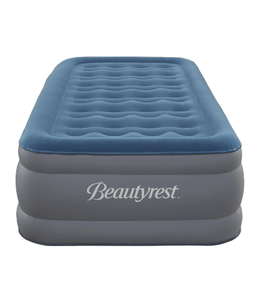 lot 358 image: Beautyrest Extraordinaire Twin Inflatable Blow-up Air Bed Mattress with Built-in Pump