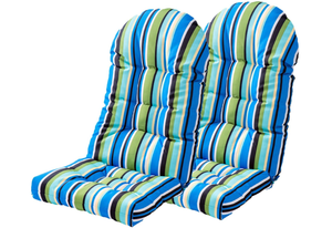 lot 562 image: Enipate Weather Resistant Adirondack Chair Cushions High Back Indoor Outdoor Patio Tufted Thicken