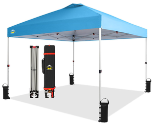 lot 47 image: Crown Shades Pop up Canopy Tent, Patented One Push Pop Up Tent with Wheeled Carry Bag