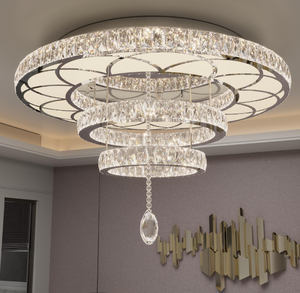 lot 50 image: Flashing God Modern Bedroom Crystal Chandeliers Living Room Ceiling Lighting Chandeliers