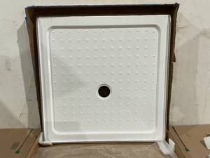 lot 51 image: DELAVIN 36 x 36 Single Threshold Shower Base, Slip Resistant, Center Drain Location