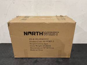 lot 36 image: Electric Fireplace TV Stand - Freestanding Console with Shelf