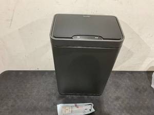 lot 584 image: Mbillion Automatic Trash Can Touchless Trash Cans 15 Gallon Motion Sensor Trash Can Stainless Steel Smart Trash Can With Lid Rectangular Touchless Garbage Can for Kitchen Bedroom Home Office Dark Gray