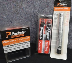 lot 37 image: NEW PASLODE BATTERY AND CHARGER