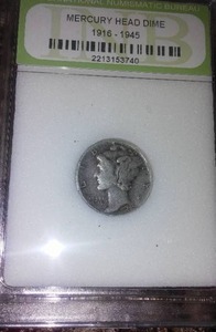 lot 32 image: Mercury Head Dime 1941