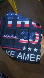 lot 50 image: Trump 2024 Take Back America. Flag 3 X 5 Polyester.
